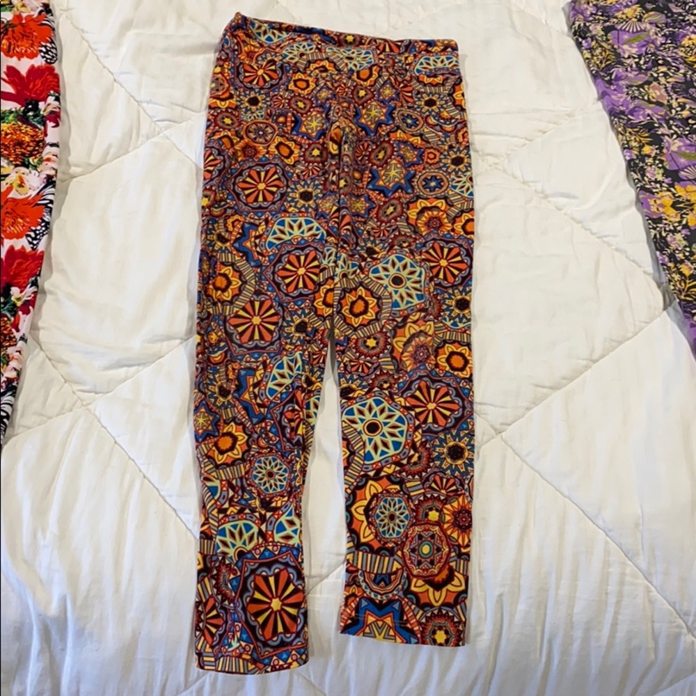 Orange leggings